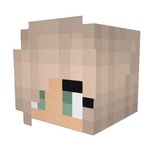 Akrokarl Minecraft avatar head, 3D render