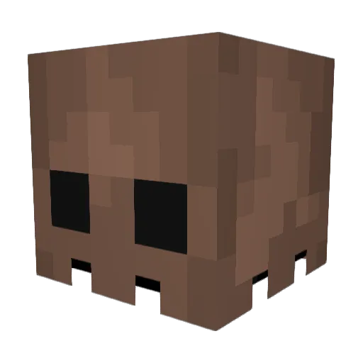 Akromo Minecraft avatar head, 3D render