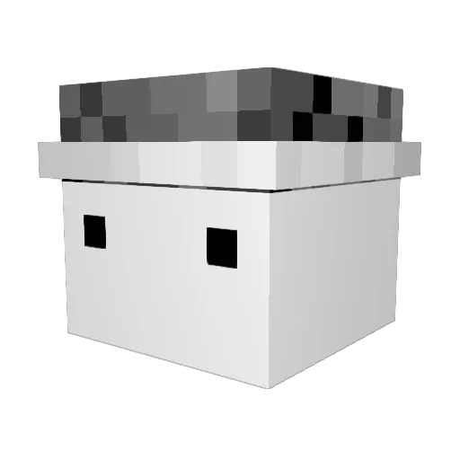 Akrozon Minecraft avatar head, 3D render