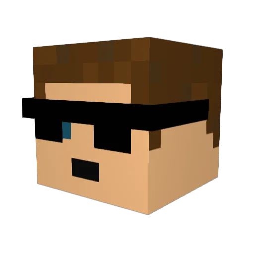 Aksel8899 Minecraft avatar head, 3D render