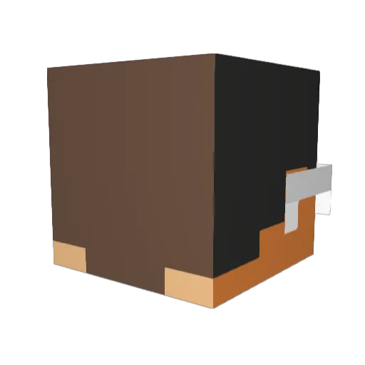 Akselsen Minecraft avatar head, 3D render