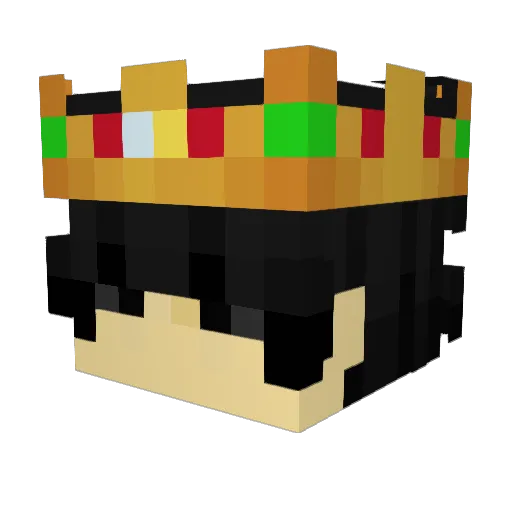 AkshatUchiha Minecraft avatar head, 3D render