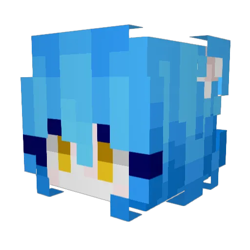 Aksheener_ Minecraft avatar head, 3D render