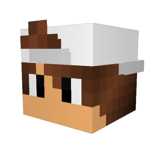 Aksi_007 Minecraft avatar head, 3D render