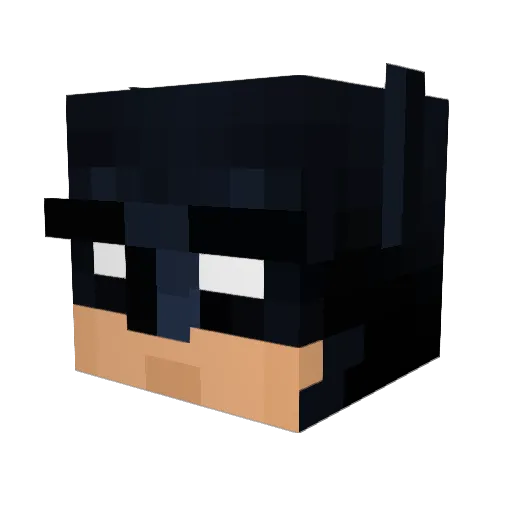 Aksjoe Minecraft avatar head, 3D render