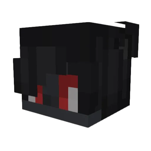 Aksnaon Minecraft avatar head, 3D render