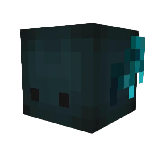 Aktimoose Minecraft avatar head, 3D render