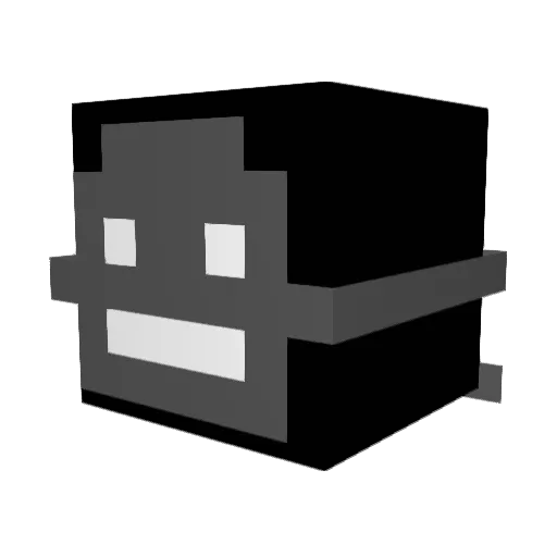 Aktivists Minecraft avatar head, 3D render