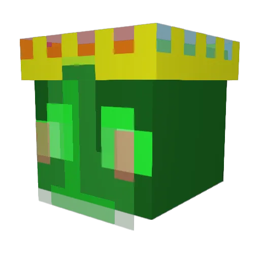 Aku699 Minecraft avatar head, 3D render