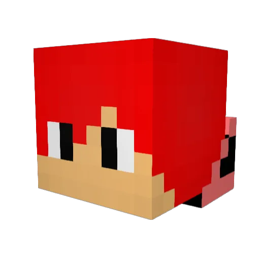 Akua0326 Minecraft avatar head, 3D render
