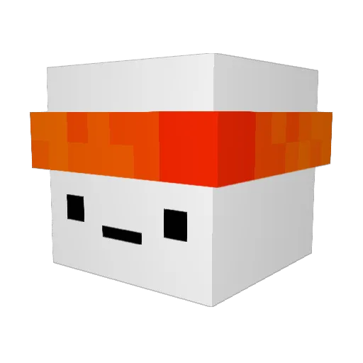 Akubi_TASR Minecraft avatar head, 3D render