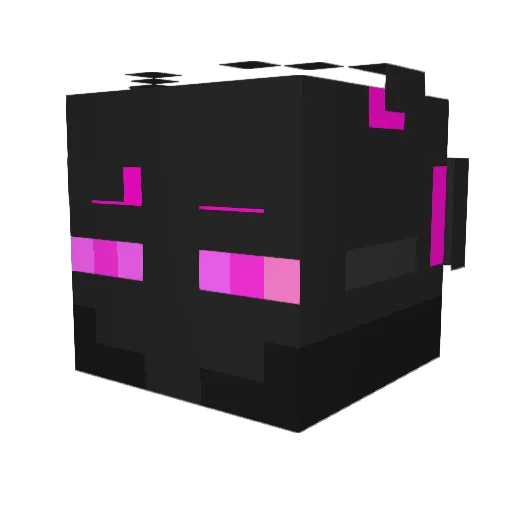 Akuji_8 Minecraft avatar head, 3D render