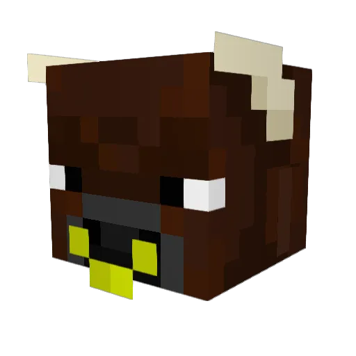 Akuma1_6TDCi Minecraft avatar head, 3D render
