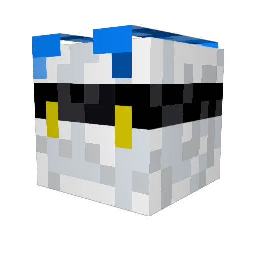 Akuma2540 Minecraft avatar head, 3D render