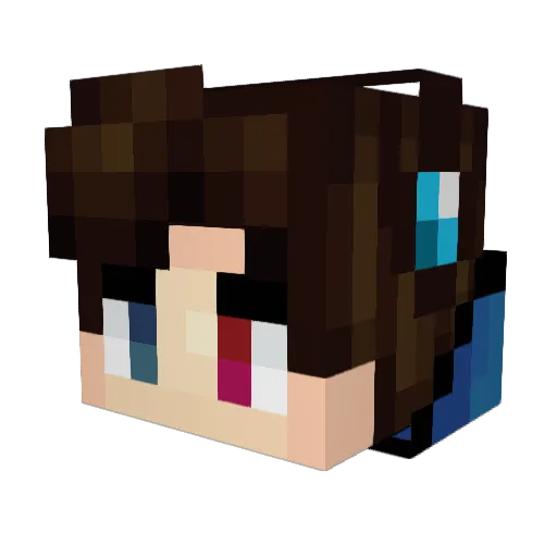 Akuma5646 Minecraft avatar head, 3D render