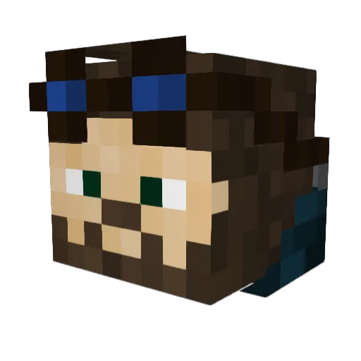 Akuma811 Minecraft avatar head, 3D render