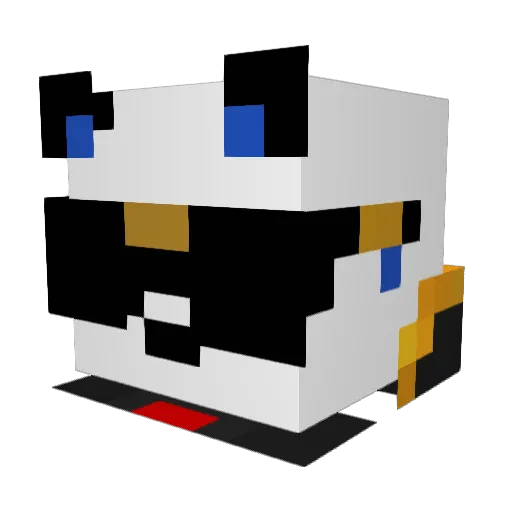 AkumaDaGriefer Minecraft avatar head, 3D render