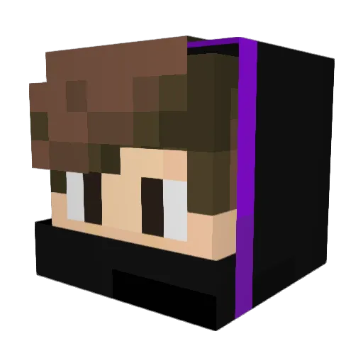 AkumaDreamer Minecraft avatar head, 3D render