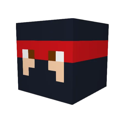 AkumaNZX Minecraft avatar head, 3D render
