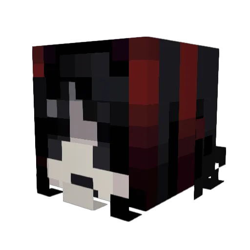 Akumastar Minecraft avatar head, 3D render