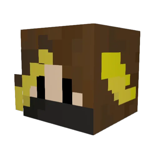 Akumu_SKY Minecraft avatar head, 3D render