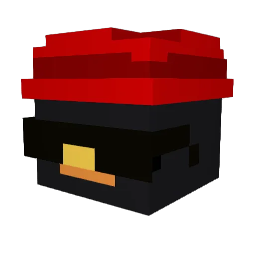 AkunIlang Minecraft avatar head, 3D render