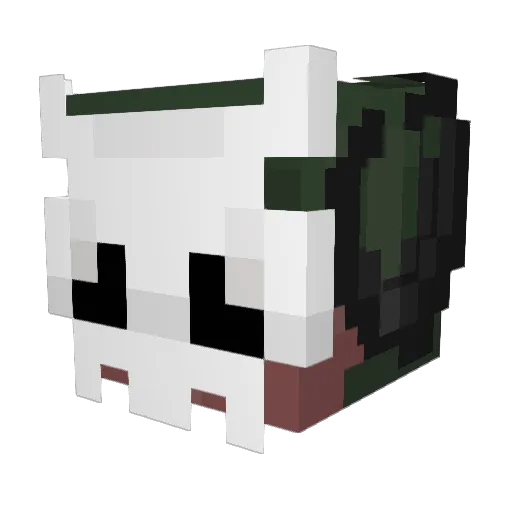Akune_Ito Minecraft avatar head, 3D render