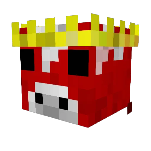 Akuv0 Minecraft avatar head, 3D render
