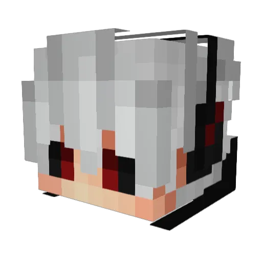 Akwirack Minecraft avatar head, 3D render