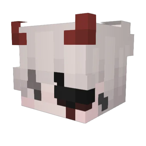 AkxmeGx Minecraft avatar head, 3D render