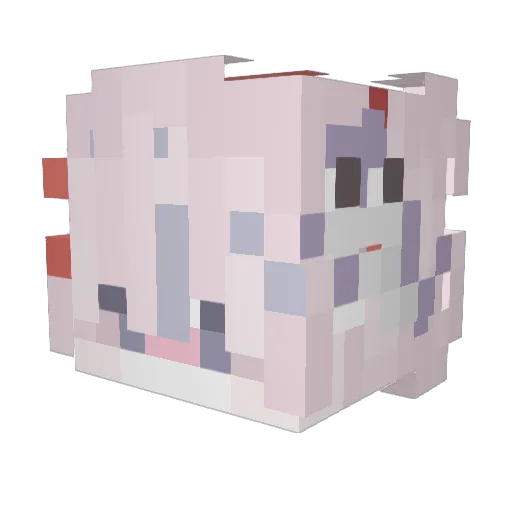 AkyJlaVspak Minecraft avatar head, 3D render