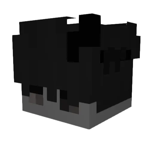 Akzent Minecraft avatar head, 3D render
