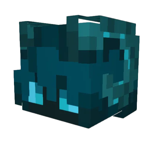 Akzept Minecraft avatar head, 3D render