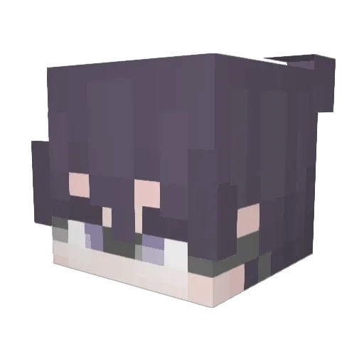 Al0r3nt Minecraft avatar head, 3D render