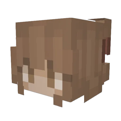 Al1ce01 Minecraft avatar head, 3D render
