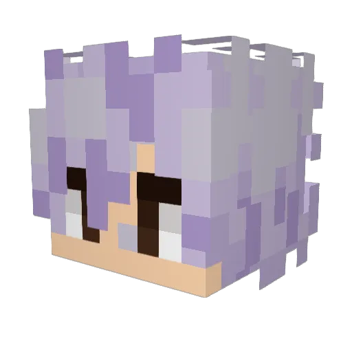 Al1ium Minecraft avatar head, 3D render