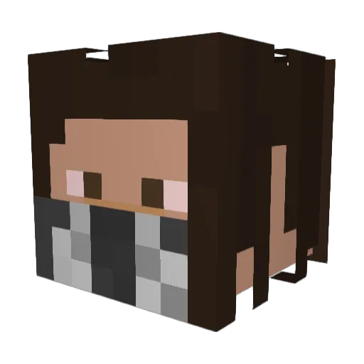 Al23688 Minecraft avatar head, 3D render