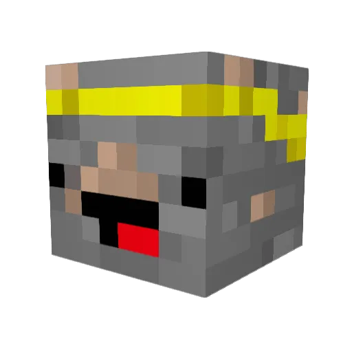 Al3Gam3s Minecraft avatar head, 3D render