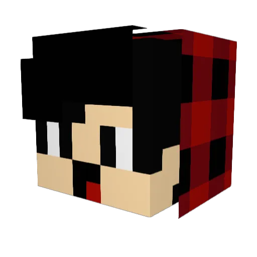 Al3M_88 Minecraft avatar head, 3D render