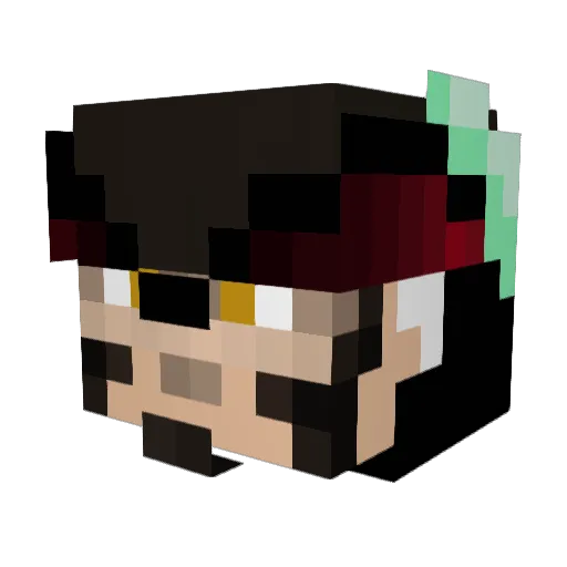 Al3T0b Minecraft avatar head, 3D render