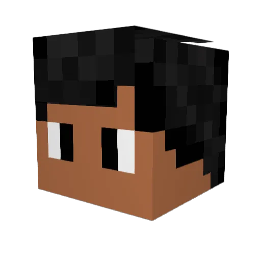Al3XEY Minecraft avatar head, 3D render