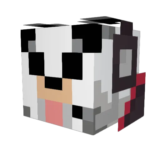 Al3j4nZ Minecraft avatar head, 3D render