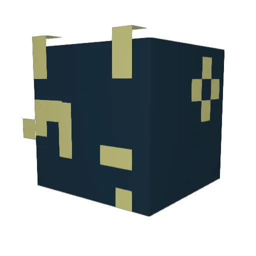 Al3kshia Minecraft avatar head, 3D render