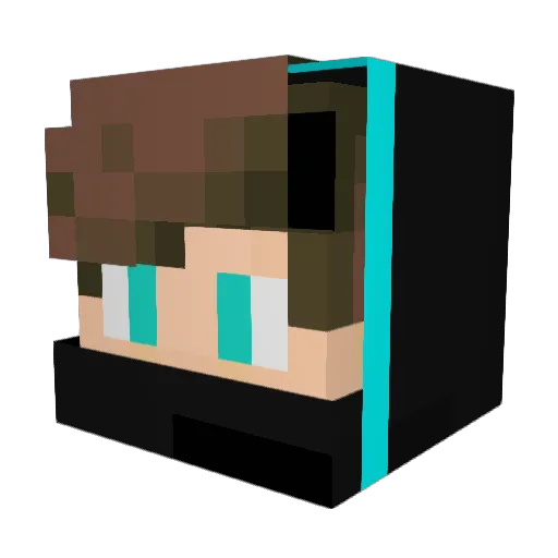 Al3ssio_07 Minecraft avatar head, 3D render