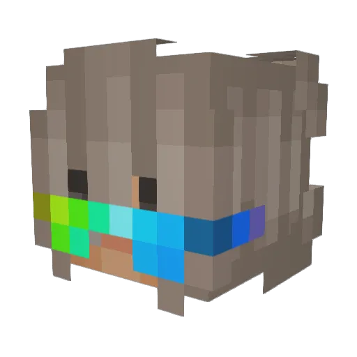Al3thia Minecraft avatar head, 3D render