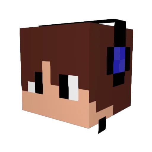 Al3x10_ Minecraft avatar head, 3D render
