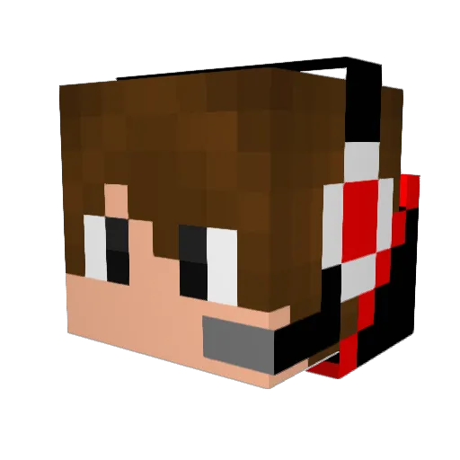 Al3x32432 Minecraft avatar head, 3D render