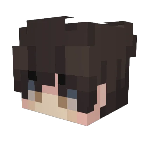 Al3xV10 Minecraft avatar head, 3D render
