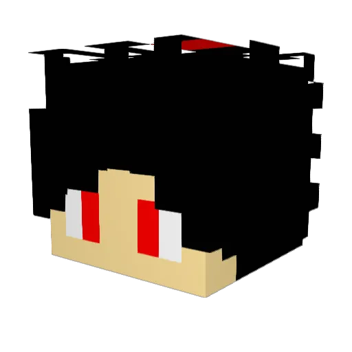 Al3xXandre Minecraft avatar head, 3D render