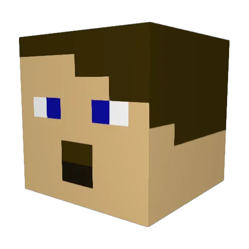 Al3x_B6 Minecraft avatar head, 3D render